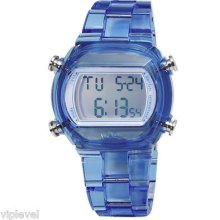 Adidas Adh6507 Fast Shipping Digital Chrono Blue 44mm Acrylic Watch