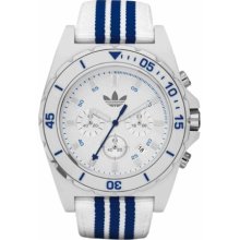 Adidas Men's Stockholm ADH2665 Two-Tone Cloth Quartz Watch with White Dial