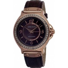 AK Anne Klein 10-9912rgbn Crystal Accent Ladies Watch ...