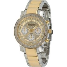 Akribos Xxiv Akr440yg Chronograph Quartz Movement Diamond Ladies Watch