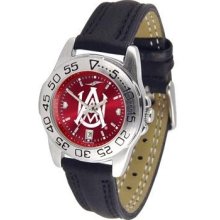 Alabama A & M Ladies Leather Band Sports Watch