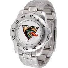 Alabama Birmingham UAB Mens Sports Steel Watch