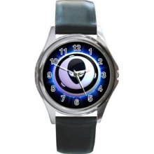 Alienware Unisex Silver-Tone Round Metal Watch 08