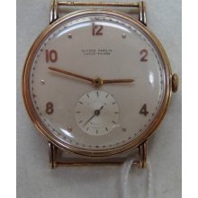 Antique Gold Wristwatch - Ulysse Nardin Locle Suisse - 18k Gold Wrist Watch