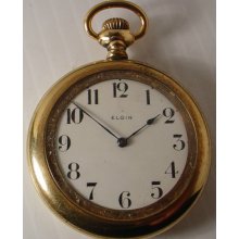 Antique Ladies 1917 Elgin Pocket Watch Gold Filled 6 Size