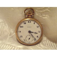 Ariston Blossom Vintage Swiss Pocket Watch Gold Filled Fancy Case (re