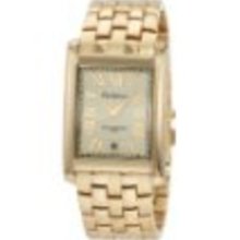 Armitron Men's 20/4759CHGP Gold-Tone Rectangle Dial Dress Bracelet