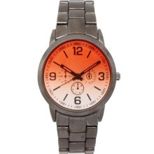 Asos Grad Lens Bracelet Men's Watch Silver/orange Colour Rrp Â£25