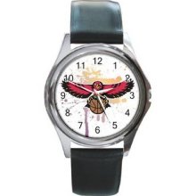 Atlanta Hawks Unisex Silver-Tone Round Metal Watch 06