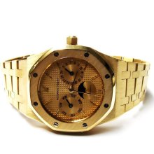 Audemars Piguet Royal Oak, 18k Yellow Gold Day-Date Moon Phase Watch - Gold - gold - 7.5