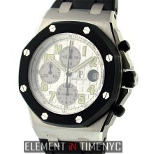 Audemars Piguet Royal Oak Offshore Rubber Clad Chronograph White Dial