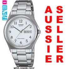 Australian Seler Casio Watches Mtp-1240d-7b Mtp1240d Day/date 12 Month Warranty