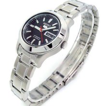 Authentic Seiko 5 Automatic Ladies Dress Day Date Black Watch Symd95 Symd95k1