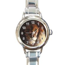 Awesome Lion Ladies Personalized Watch Custom Charm Band