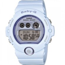 Baby-g Shock Blue Pastel Metallic Digital Dial Ladies Watch Bg6902-2