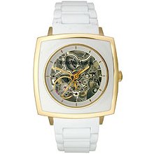 BCBG Elite White Silicone See Through Dial Women's Watch #BG8294