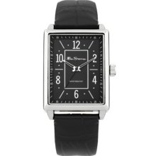 Ben Sherman Men's Quartz Watch With Black Dial Analogue Display And Black Leather Strap R944