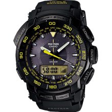 Black Casio Protrek 100m Tough Solar Triple Sensor Mens Sports Watch Prg-550