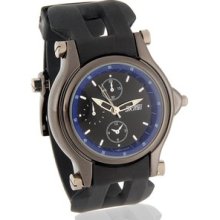 Blue Skmei 001 Stylish Water Resistant Analog Watch With Faux Leather Strap