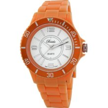 Breda Womens 2176 Orange Olivia Sport Plastic Watch