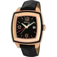 Breil Milano Mens Orchestra GMT Analog Stainless Watch - Black Le ...