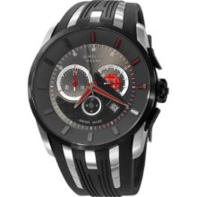 Breil Stainless Steel Chronograph Strap Watch - Black