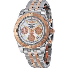 Breitling Chronomat 41 Automatic Chronograph Rose Gold And Stainless Steel Mens