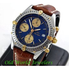 Breitling steel blue angels chronomat b13048