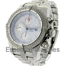 Breitling Super Avenger Stainless Steel All Diamonds 20ctw (ref A1337011/a562)