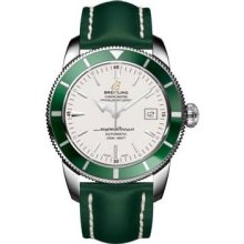 Breitling Superocean Heritage 42 Leather Strap A1732136/G717-leather-green-deployant