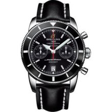 Breitling Superocean Heritage Chronographe 44 Leather Strap A2337024/BB81-leather-black-deployant