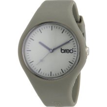 Breo Classic Unisex Quartz Watch With Grey Dial Analogue Display And Grey Rubber Strap B-Ti-Clc9