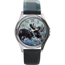 Bull Moose Unisex Round Metal Watch Gift model 16794174 - Metal