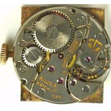 Bulova 10 Bm Mechanical - Complete Movement - Sold 4 Parts / Repair