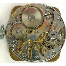 Bulova 10ab Mechanical - Complete Movement - Sold 4 Parts / Repair