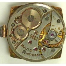 Bulova 10bt Mechanical - Complete Movement - Sold 4 Parts / Repair