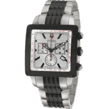 Bulova Accutron Men's Masella Chronograph Square Dial Bracelet Watch 65b143