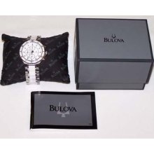 Bulova Authentic Watch Ceramic 8 Diamonds 98p125