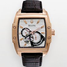 Bulova Bva Series 145 Stainless Steel Rose Gold Tone Automatic