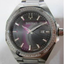 Bulova Japan Men's Watch Quartz Diamond All Stainless S Original Edition