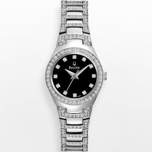 Bulova Stainless Steel Crystal Watch - Made With Elements -