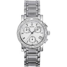 Bulova Women's Diamond Chronograph Watch #96R19