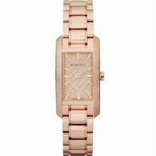 Burberry Rose Gold Engraved Ladies Watch Bu9502