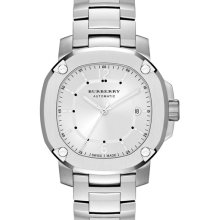 Burberry The Britain Automatic Bracelet Watch Silver