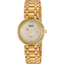 Burgi Bur055yg Swiss Quartz Diamond Bracelet Womens Watch