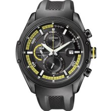 Ca0125-07e - Citizen Eco-drive Black Chronograph Watch