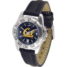 Cal Berkeley Golden Bears Ladies Leather Band Sports Watch