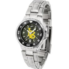 California State (Long Beach) Dirtbags Competitor AnoChrome Ladies Watch with Steel Band and Colored Bezel