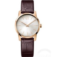 Calvin Klein Ck City Ladies Watch Rose Plated Rrp Â£190