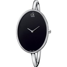 Calvin Klein Women's Sartorially Collection K3d2m111 Silver/black Analog Watch